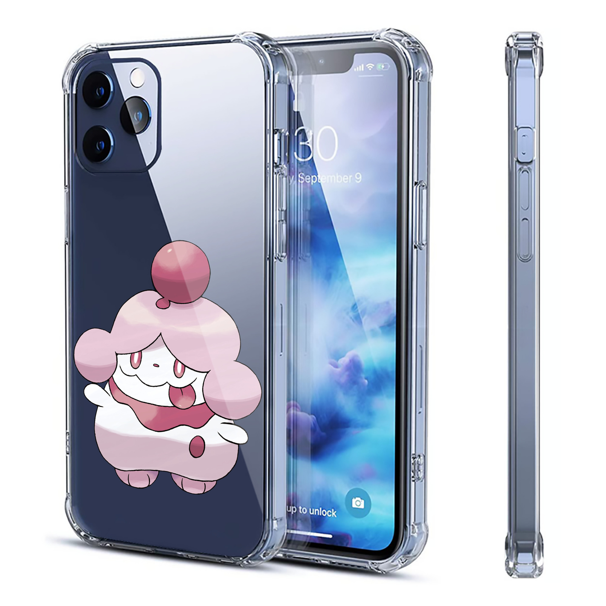 （画像用） ポケットモンスター Pokémon 【iPhone 12シリーズ対応】透明スマホケース（クリアソフトケース）
